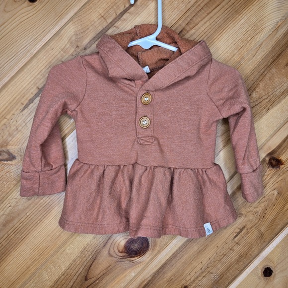lulu+roo Other - Lulu+roo‎ Hooded Peplum Sweatshirt 6-12 Months